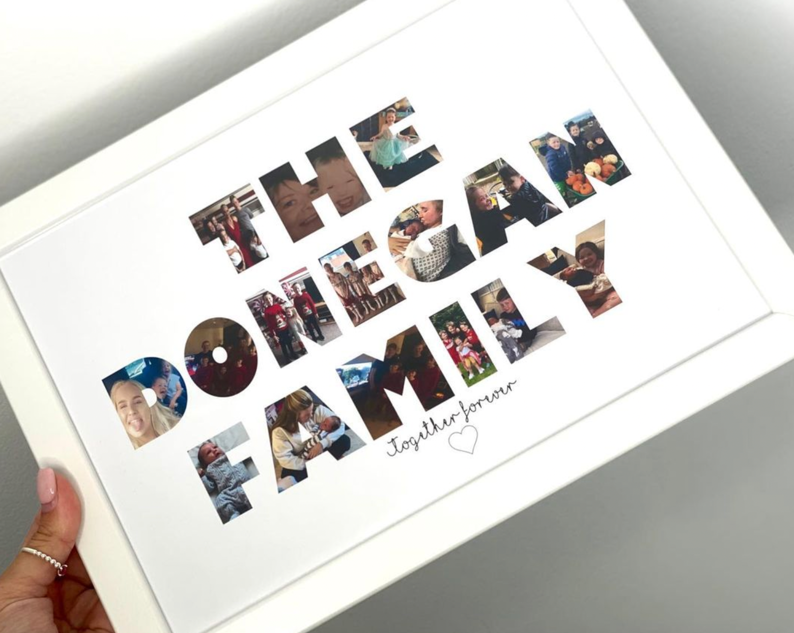 Together forever family upload Personalised photo prints