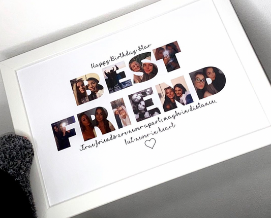 True friends are never far apart Personalised photo prints